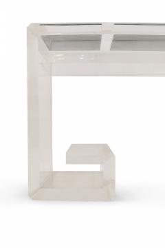 Geoffrey Bradfield Contemporary Lucite and Inset Mirror Top Desk - 2793691