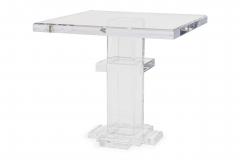 Geoffrey Bradfield GEOFFREY BRADFIELD American Contemporary Lucite Center Table - 4272635