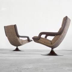 Geoffrey Harcourt Geoffrey Harcourt Pair of F152 Lounge Chairs with Ottoman for Artifort 1975 - 4528605
