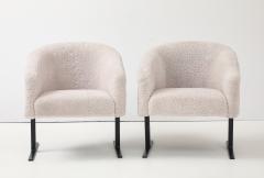 Geoffrey Harcourt Geoffrey Harcourt Sheepskin Bronze Chairs - 4381279