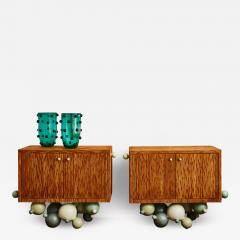 Geoffroy Nicolet Pair of wooden cabinets by G Nicolet - 2858909