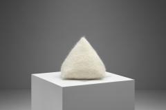 Geometric Accent Pillow in Premium White Fabric - 2350464