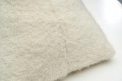 Geometric Accent Pillow in Premium White Fabric - 2350478