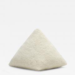Geometric Accent Pillow in Premium White Fabric - 2352385