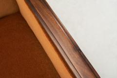 Geometric Armchair with Orange Upholstery Europe First half of the 20th Century - 4454933