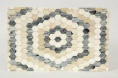 Geometric Natural Grey Bone Inlay Box - 2091192