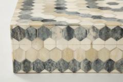 Geometric Natural Grey Bone Inlay Box - 2091194