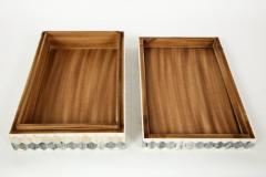 Geometric Natural Grey Bone Inlay Box - 2091197