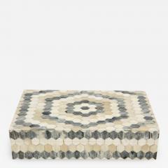 Geometric Natural Grey Bone Inlay Box - 2094102