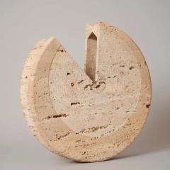 Geometric Travertine Sculpture - 3256226