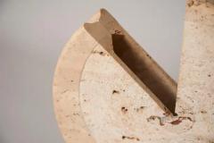 Geometric Travertine Sculpture - 3256227