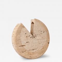 Geometric Travertine Sculpture - 3257124