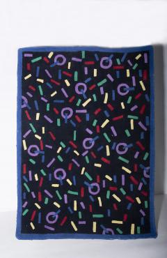 Geometric patterns Vintage 70s 80s Rug - 3734201