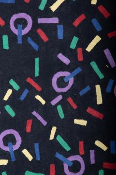 Geometric patterns Vintage 70s 80s Rug - 3734203