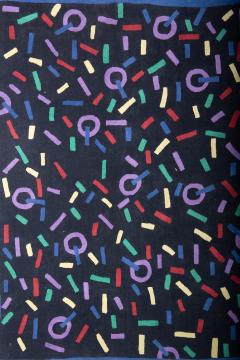 Geometric patterns Vintage 70s 80s Rug - 3734204