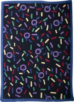 Geometric patterns Vintage 70s 80s Rug - 3740109