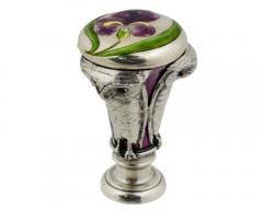 Georg Adam Scheid A Rare Austrian Art Nouveau Silver and Enamel Owl Seal by Georg Adam Scheid - 4148387