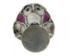 Georg Adam Scheid A Rare Austrian Art Nouveau Silver and Enamel Owl Seal by Georg Adam Scheid - 4148389