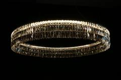Georg Baldele GLITTERHOOP GOLDEN ANTIQUE minimalist crystal chandelier - 1446357