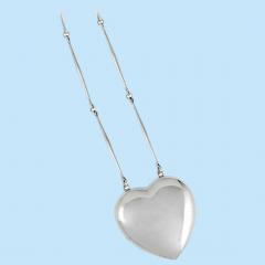 Georg Jensen 1970s Georg Jensen Astrid large Fog Heart Joy Necklace - 3497015