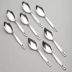 Georg Jensen Georg Jensen Acorn Five 5 Piece place setting Service for Eight 8  - 3311105