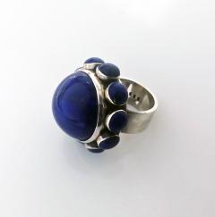 Georg Jensen Georg Jensen Astrid Fog Lapis Modernist Ring 1971 - 1199360