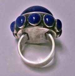 Georg Jensen Georg Jensen Astrid Fog Lapis Modernist Ring 1971 - 1199363