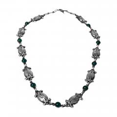 Georg Jensen Georg Jensen Chrysoprase Sterling Necklace No 15 - 2870469