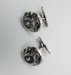 Georg Jensen Georg Jensen Cufflinks No 14 features a Fish Motif - 1581575