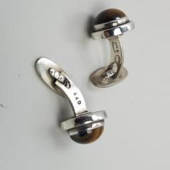 Georg Jensen Georg Jensen Cufflinks No 44D Sterling Silver Tiger Eye - 1581820