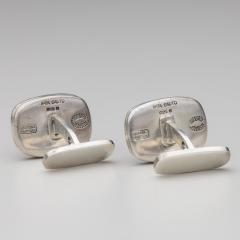 Georg Jensen Georg Jensen Cufflinks Silver Enamel 602 Naja Salto - 3869500