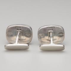 Georg Jensen Georg Jensen Cufflinks Silver Enamel 602 Naja Salto - 3869502