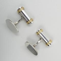 Georg Jensen Georg Jensen Cufflinks Sterling Silver with Gold Accents No A22 - 1581931