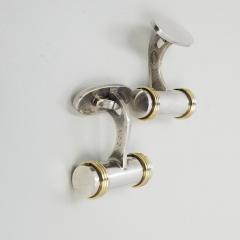 Georg Jensen Georg Jensen Cufflinks Sterling Silver with Gold Accents No A22 - 1581932