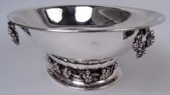 Georg Jensen Georg Jensen Danish Modern Sterling Silver Grape Centerpiece Bowl - 4150429