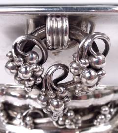 Georg Jensen Georg Jensen Danish Modern Sterling Silver Grape Centerpiece Bowl - 4150431