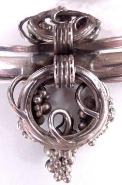 Georg Jensen Georg Jensen Danish Modern Sterling Silver Grape Centerpiece Bowl - 4150435