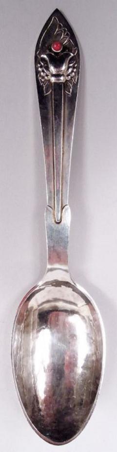 Georg Jensen Georg Jensen Flatware Group with 6 Spoons 6 Forks in Pattern No 5 - 3989432