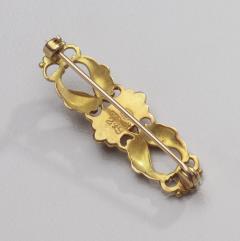 Georg Jensen Georg Jensen Gold Brooch No 249 with Pearls - 2407006