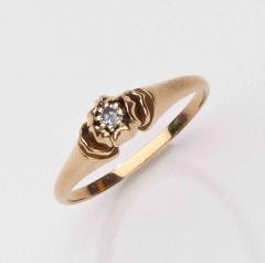 Georg Jensen Georg Jensen Gold Ring No 325 with Diamond - 146398