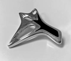 Georg Jensen Georg Jensen Henning Koppel Enamel Brooch C 1960  - 1230346