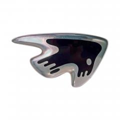 Georg Jensen Georg Jensen Henning Koppel Enamel Sterling Brooch Denmark circa 1947 - 1927045