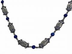 Georg Jensen Georg Jensen Lapis Sterling Necklace No 15  - 2813669