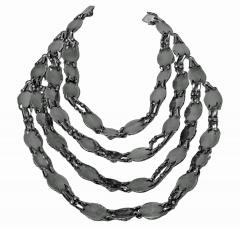 Georg Jensen Georg Jensen Lapis multi strand Necklace No 1 Denmark C 1933 - 2673526