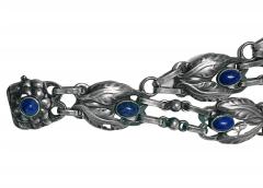 Georg Jensen Georg Jensen Lapis multi strand Necklace No 1 Denmark C 1933 - 2673535