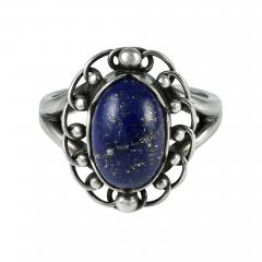 Georg Jensen Georg Jensen Silver Ring No 21 with Lapis - 56816