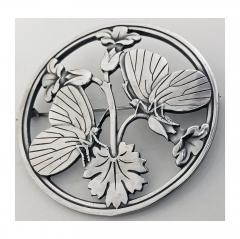 Georg Jensen Georg Jensen Sterling Butterfly Flowers Brooch design Arno Malinowski - 1061024