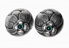 Georg Jensen Georg Jensen Sterling Chrysoprase Earrings  - 2470093