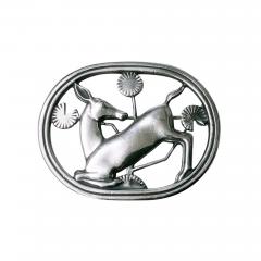 Georg Jensen Georg Jensen Sterling Deer Brooch Designed by Arno Malinowski - 1973203