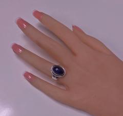 Georg Jensen Georg Jensen Sterling Lapis Ring designed by Harald Nielsen  - 1166261